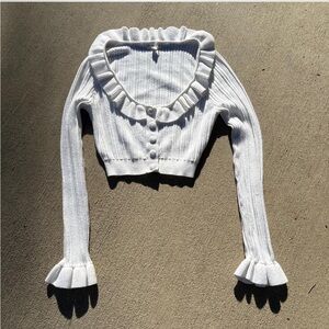 For Love And Lemons White cardigan